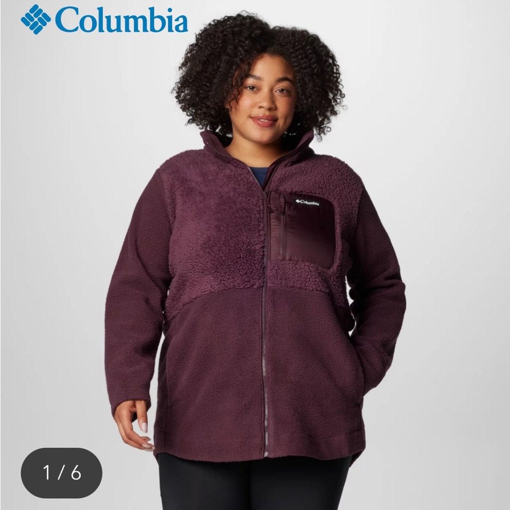 Women's Columbia Lodge Sherpa Full
Zip Fleece Jacket - Plus Size Columbia Lodge™